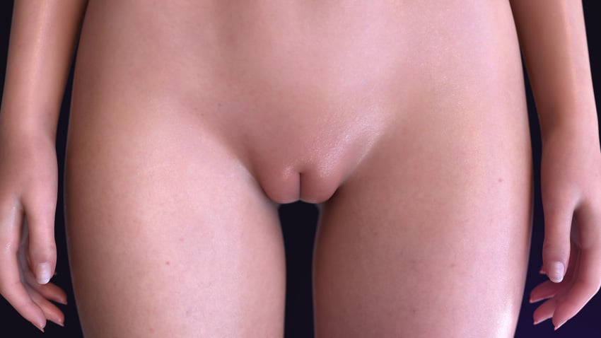 1girls absurd_res anatomically_correct anatomically_correct_pussy cleft_of_venus close_up detailed female female_focus female_only high_resolution highres hold3dx hold_(artist) innie_pussy only_female plump_labia puffy_pussy pussy realistic shaved_pussy solo thigh_gap thighs uncensored zoom