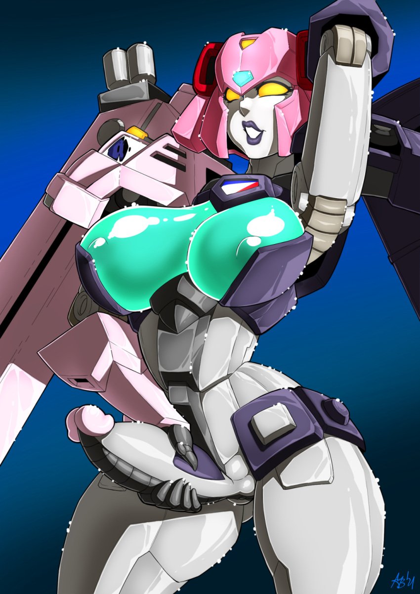 1futa areolae arm_up big_breasts big_penis breasts erect_penis erection futa_only futa_sans_balls futanari gaogaigar grabbing_penis happy humanoid humanoid_penis large_breasts mad-project multicolored_body nipple_slip nipples nude penis pinup robot robot_girl robot_humanoid smile smiling solo solo_futa standing tenryuujin wide_hips yellow_eyes