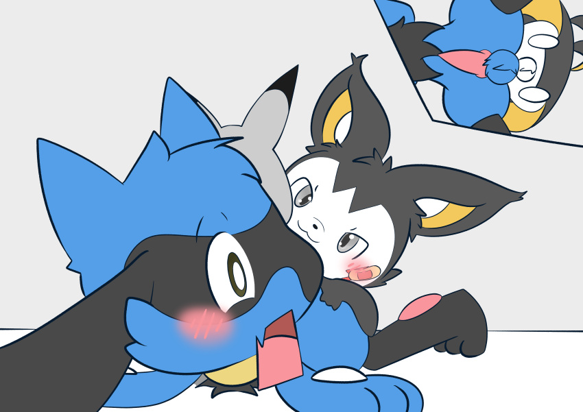 absurd_res anal anal_sex duo emolga feral hi_res hugo_the_riolu male male/male nintendo penetration pokémon_(species) pokemon quentinmimikyu riolu sex surprise_sex surprised_expression video_games view_from_below