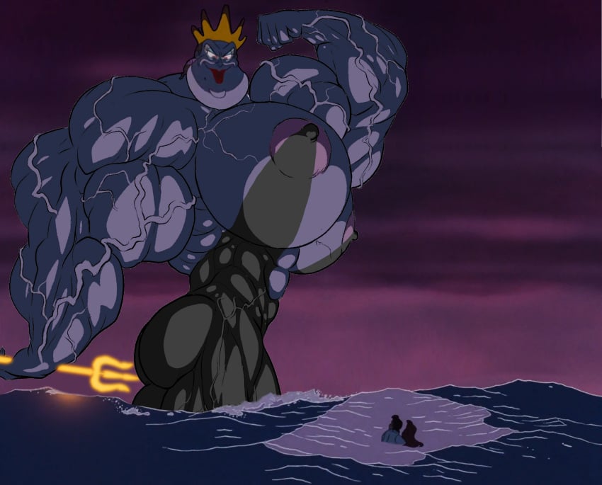 alternative_body_build ariel disney edit extreme_muscles flexing goddess muscular muscular_female octopus_girl prince_eric reddyheart tagme the_little_mermaid ursula ursula_(the_little_mermaid)