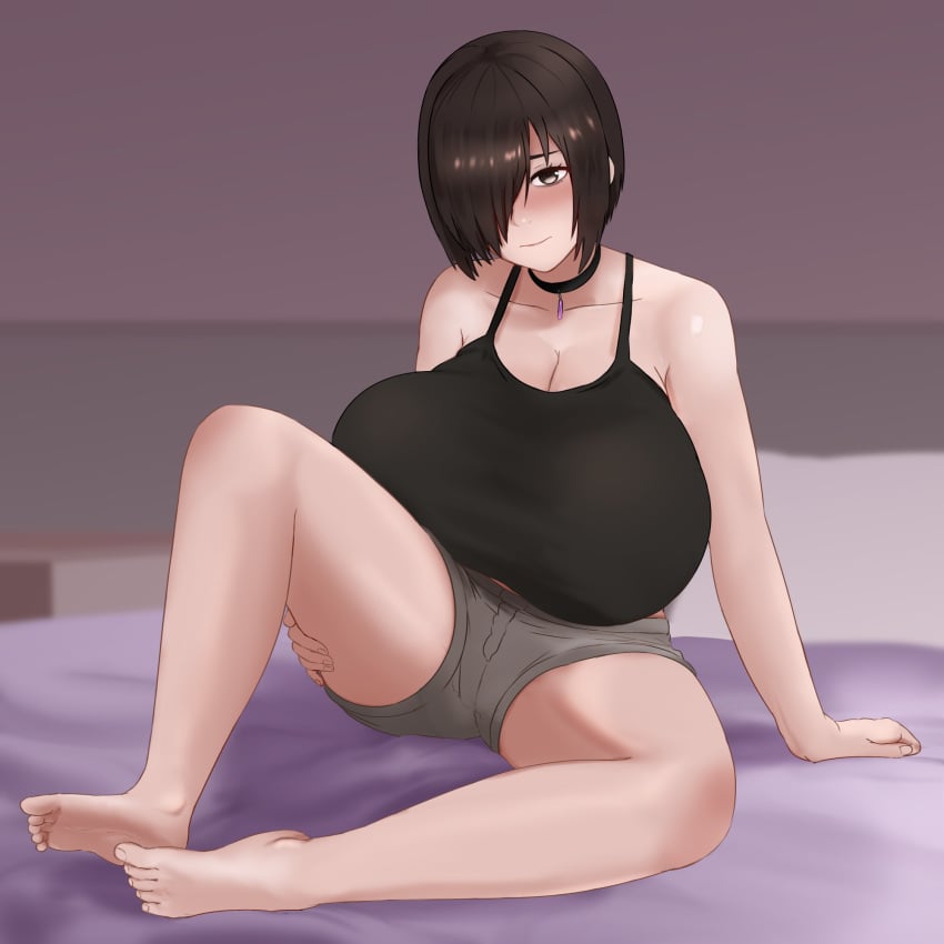 1girls big_breasts blush breasts cleavage female female_only gigantic_breasts huge_breasts large_breasts nao_(ritsancrossover) oc original original_character pai-chan_(nao) solo top_heavy