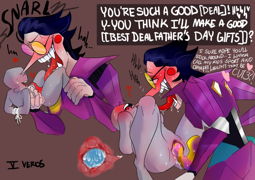 anon bondage cunnilingus cutaway deltarune dialogue egg_implantation egg_laying english_text heart its_the_big_shot_himself_spamton_g_spamton male/female oviposition penis sharp_teeth size_difference spamton_g_spamton spamton_neo tentacle_penis vaginal_penetration vaginal_sex