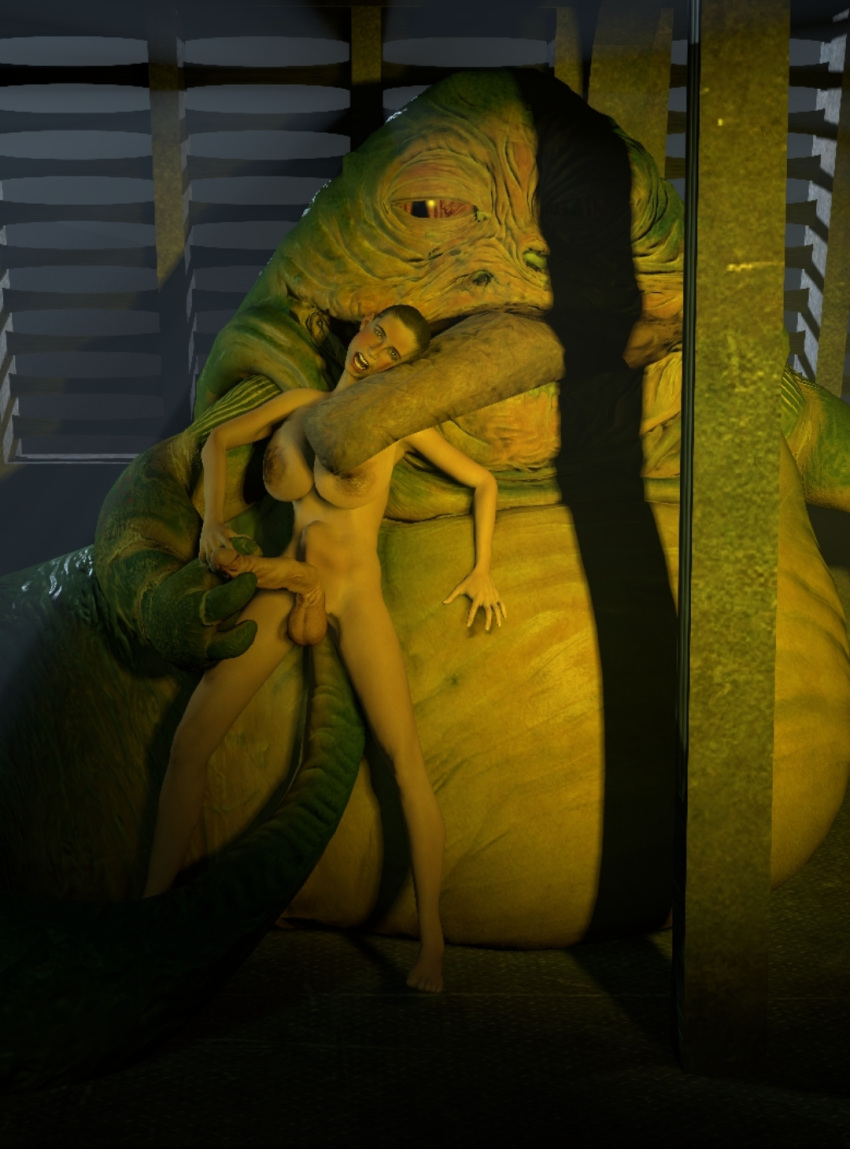 1boy 1futa 3d alien anal artist_request futanari handjob jabba_the_hutt nude nude_female penis sail_barge sfm slave slavegirl source_request star_wars tail tekoki