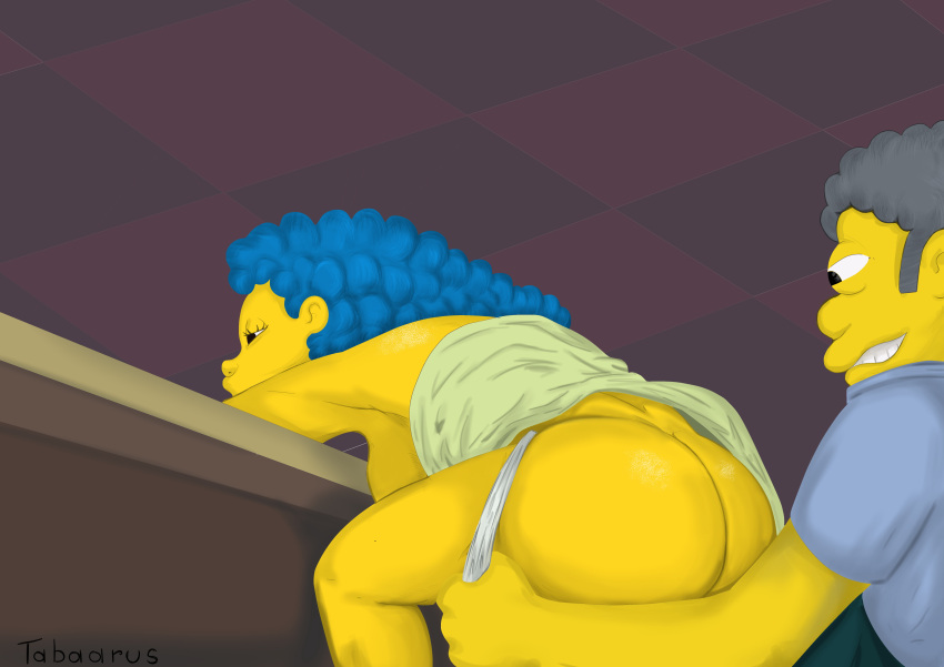 marge_simpson milf moe_szyslak rape tabaarus tagme the_simpsons