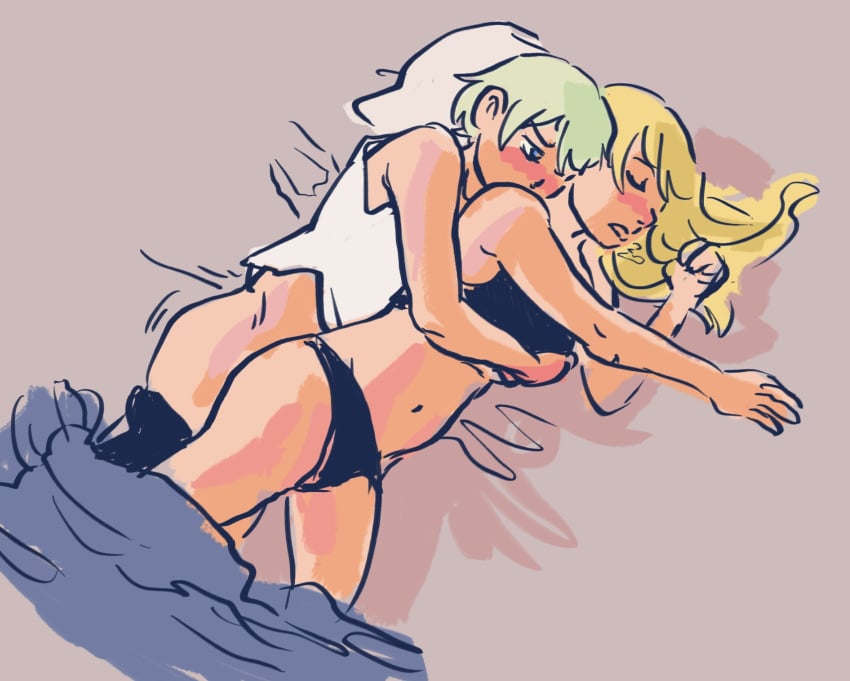 1boy 1boy1girl 1girls 2021 am_(star_wars) blonde_hair blush brother_and_sister female incest karre long_hair lucasfilm male male/female on_bed panties pants_down rough_sketch short_hair sleeping star_wars star_wars_visions studio_trigger the_twins_(star_wars) tithe-to-hell underwear