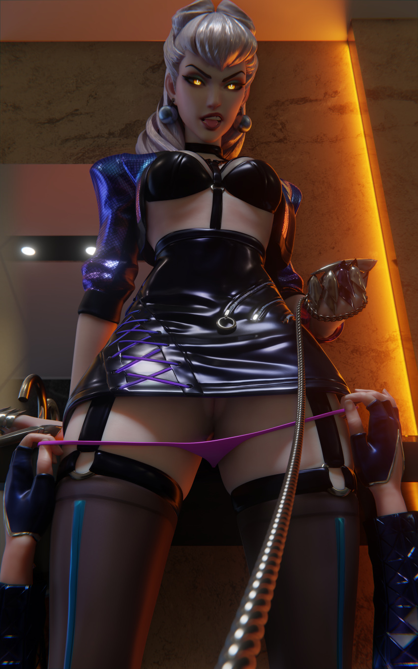 10:16 1girls 3d akali alternate_costume breasts egirl evelynn eye_contact female femdom heel_boots heels high_heels k/da_all_out_akali k/da_all_out_evelynn k/da_all_out_series league_of_legends licking_lips looking_at_viewer lynya medium_breasts panties pants_down petite platform_heels pov pussy seductive_eyes seductive_look seductive_mouth unknown_character