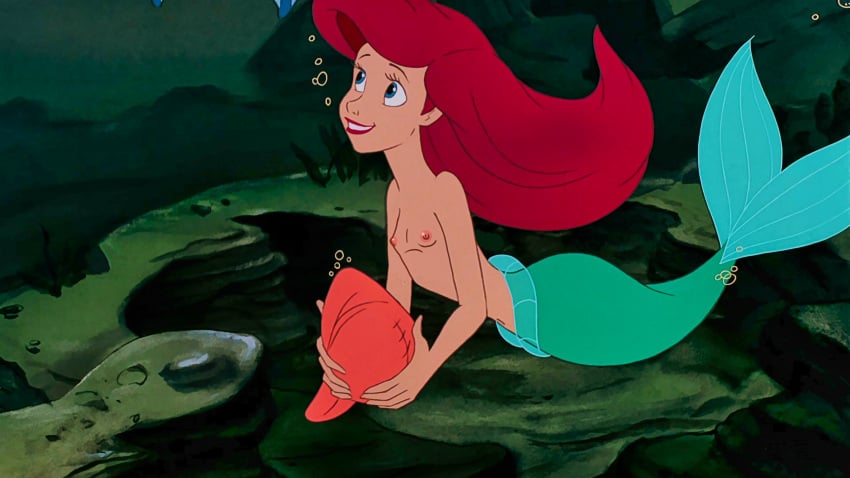 ariel artist_request blue_eyes breasts disney edit female flounder merfolk mermaid mermaid_tail nipple nipples pale_skin pink_nipples red_hair screenshot_edit sexually_suggestive skinny skinny_girl skinny_waist small_breasts smaller_female tagme the_little_mermaid thin_waist tight_pussy tiny_breasts tiny_waist