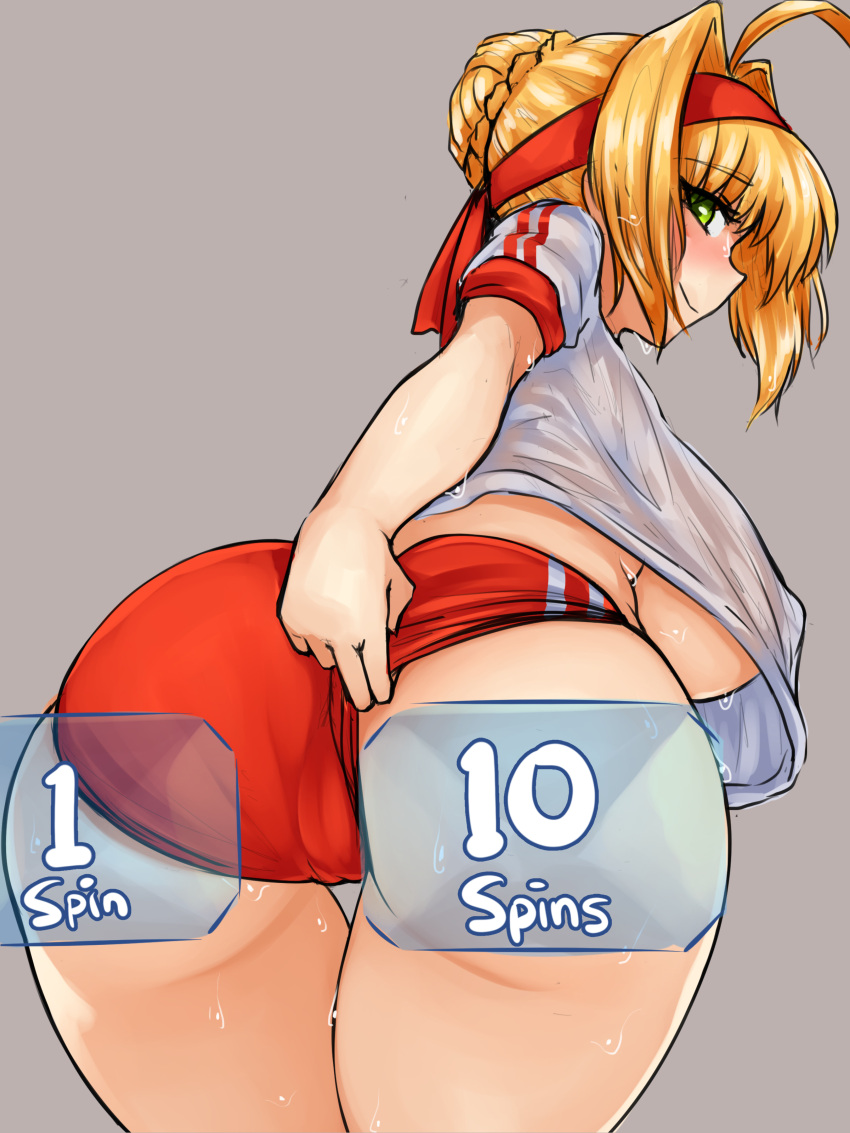 1girls absurd_res alternate_breast_size ass fate/extra fate/grand_order fate_(series) female highres nero_claudius_(fate) nero_claudius_(olympian_bloomers) steamingtofu