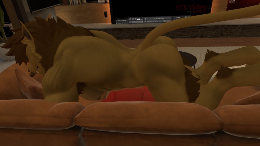 big_ass big_balls big_butt big_nipples big_penis doggy_style doggy_style furry lion muscular muscular_male vrchat vrchat_avatar vrchat_model