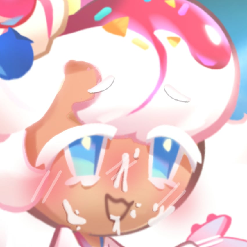 cookie_run cookie_run_kingdom cum facial parfait parfait_cookie popstar