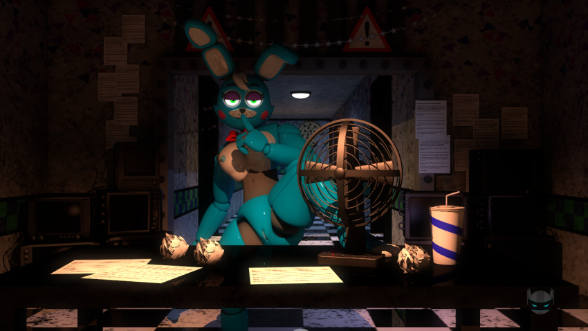 3d five_nights_at_freddy's five_nights_at_freddy's_2 nightbotgrey solo source_filmmaker toy_bonnie_(fnaf)