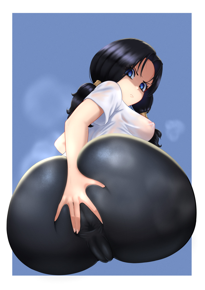 1girls alternate_version_available anal_invitation anus anus_peek ass ass_focus big_ass big_butt bike_shorts black_hair blue_eyes breasts cameltoe dragon_ball dragon_ball_z fat_ass fat_ass_teen female grabbing_own_ass high_resolution huge_ass huge_butt iceringer large_ass looking_back massive_ass massive_butt nipple_bulge nipples_visible_through_clothing shorts solo spandex_shorts spankable spankable_ass spread_anus steam steaming_body teenage_girl teenager thick_ass tight_clothing videl wet_clothes