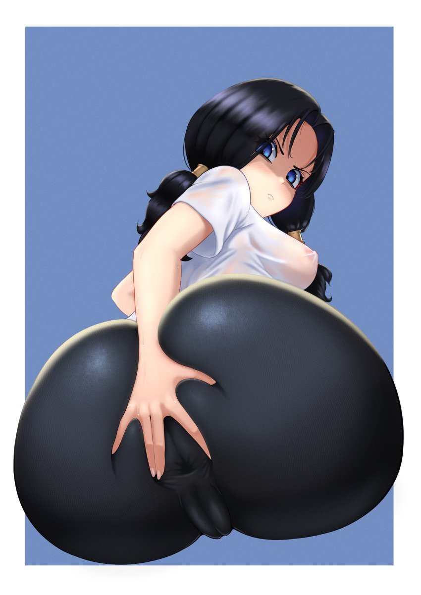 1girls anal_invitation anus anus_outline anus_peek anus_visible_through_clothes ass ass_focus big_ass big_butt bike_shorts black_hair blue_eyes breasts cameltoe dragon_ball dragon_ball_z fat_ass fat_ass_teen female gigantic_ass grabbing_own_ass high_resolution huge_ass huge_breasts huge_butt iceringer large_ass looking_back massive_ass massive_butt nipple_bulge nipples_visible_through_clothing shorts solo spandex_shorts spankable spankable_ass spread_anus teenage_girl teenager thick_ass tight_clothing videl wet_clothes