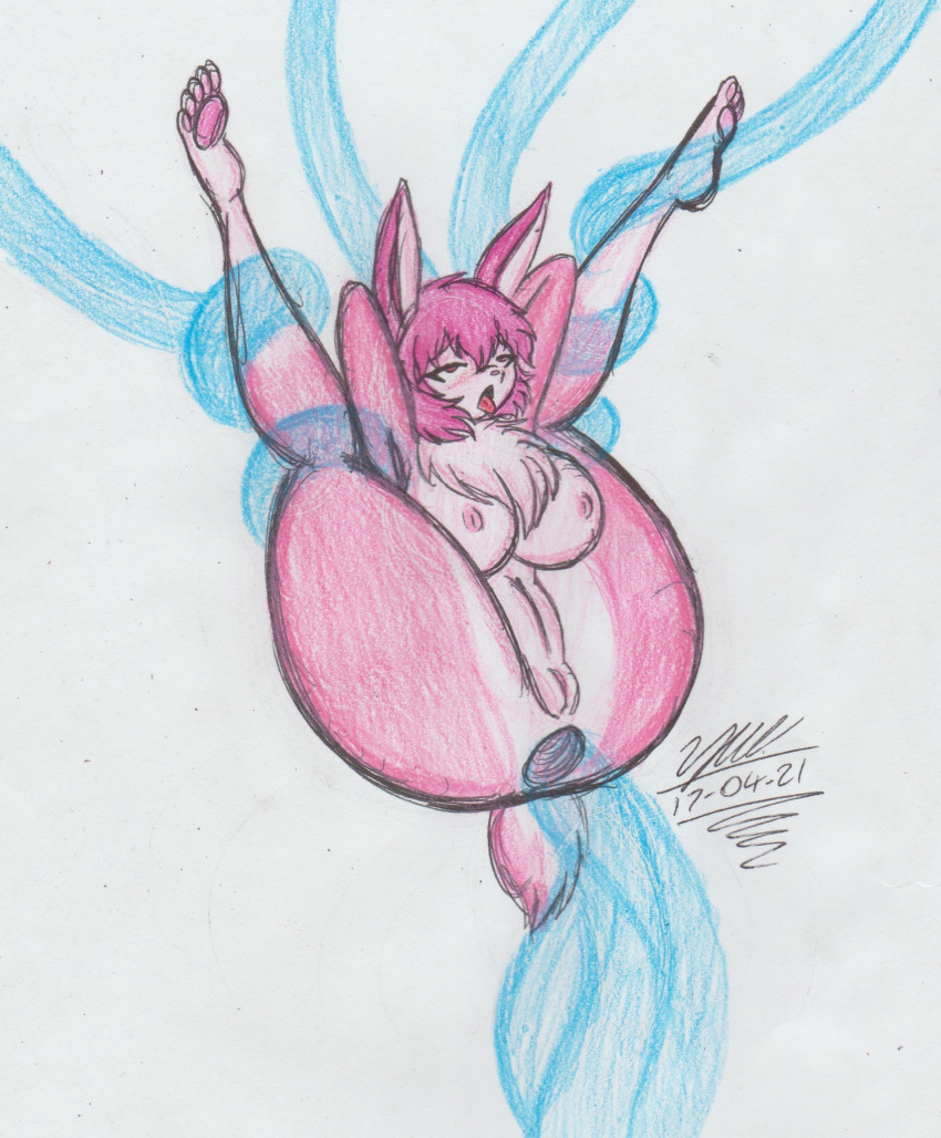 anthro breasts bunny_cuck bunny_girl mammal nipples penetration pink_fur pink_hair pink_nipples pleasure_face proto23719395 pussy rabbit rmtwo short_hair tentacle tentacle_monster tentacle_sex tentacles traditional_media traditional_media_(artwork)