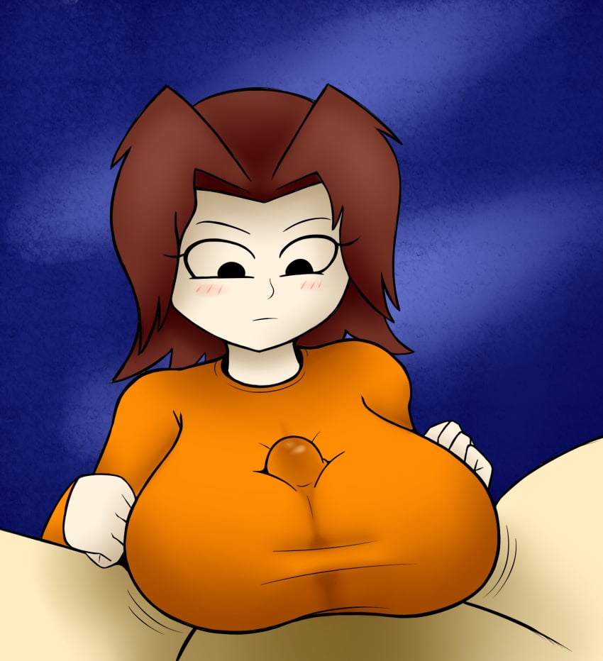 alternate_breast_size big_breasts breasts cfnm clothed_female_nude_male clothed_sex huge_breasts large_breasts light-skinned_female meganugget mii mii_gunner mii_gunner_(smash_4) mob_face nintendo outercourse paizuri paizuri_under_clothes penis_under_clothes super_smash_bros.