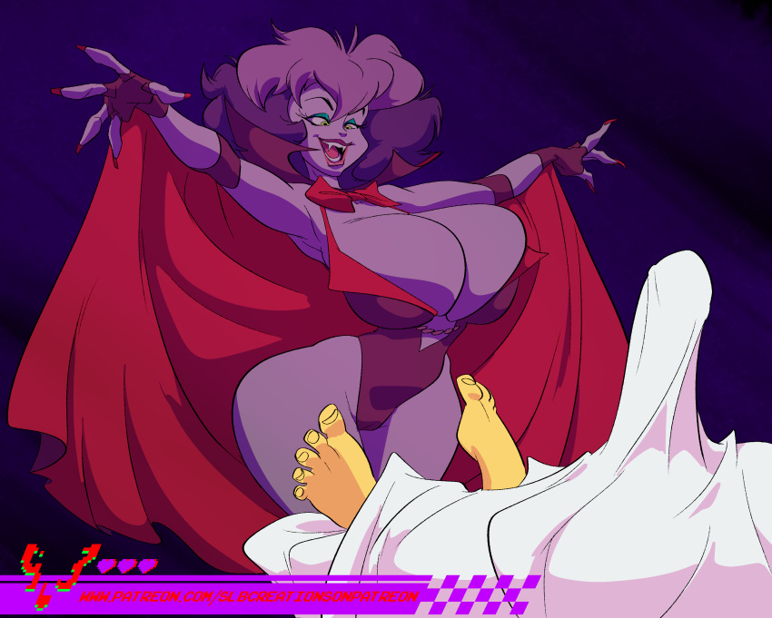 1boy 1girls aged_up asking_for_it asking_for_sex big_breasts cape erection erection_under_blanket eyeshadow fangs hanna-barbera huge_breasts imminent_rape imminent_sex invitation inviting_to_sex large_breasts leotard lips purple_hair purple_skin red_cape red_fingernails red_nails scooby-doo scooby-doo_and_the_ghoul_school seductive seductive_gaze seductive_look seductive_smile shaggy_rogers sibella_dracula slb transylvania_6-5000 vampire vampire_girl