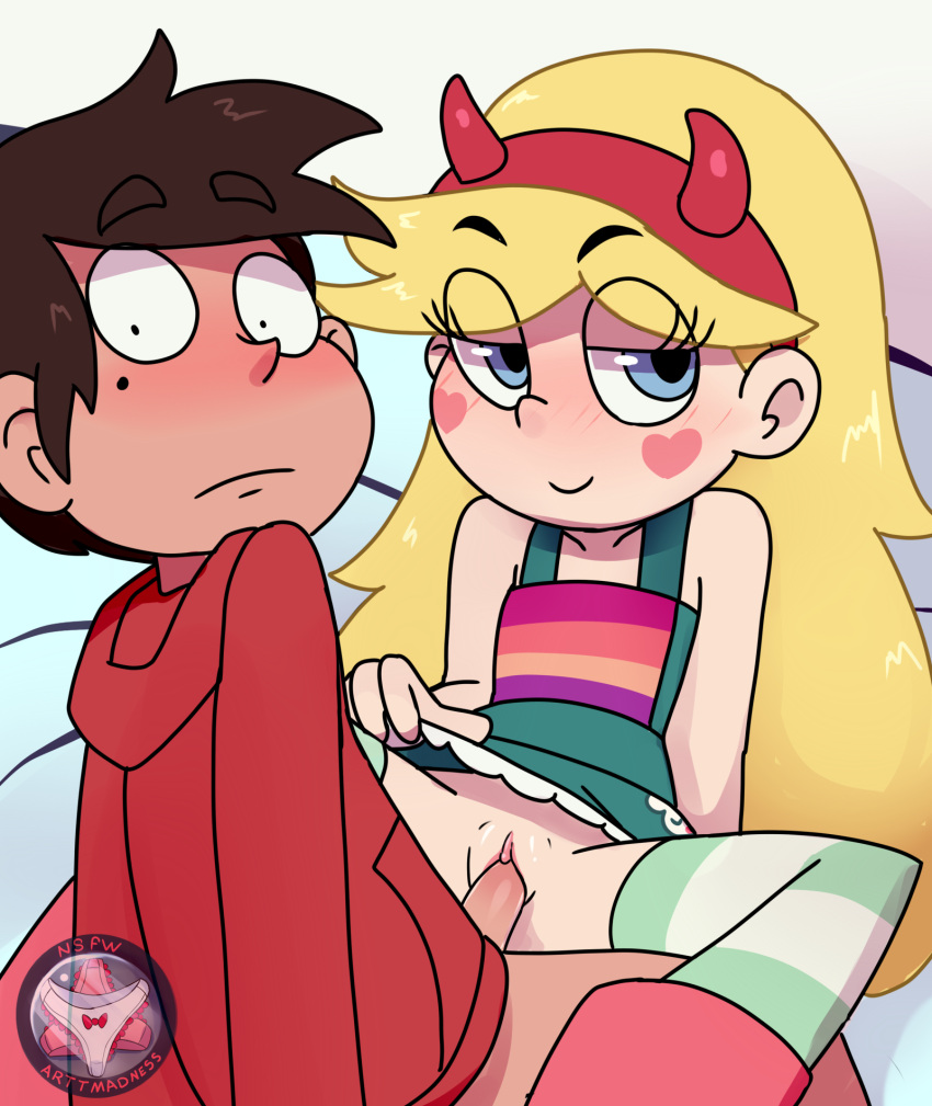 1boy 1boy1girl 1girls arttmadness clothed_sex marco_diaz sex shocked_expression star_butterfly star_vs_the_forces_of_evil vaginal_penetration