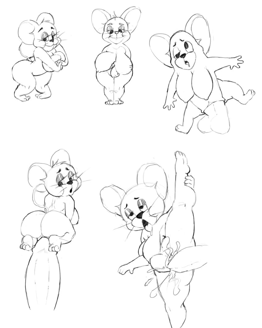 1girls big_ass big_breasts big_butt cum_in_pussy doodle jerry_mouse mouse_ears mouse_girl mouse_tail rawhell thick_thighs tom_and_jerry