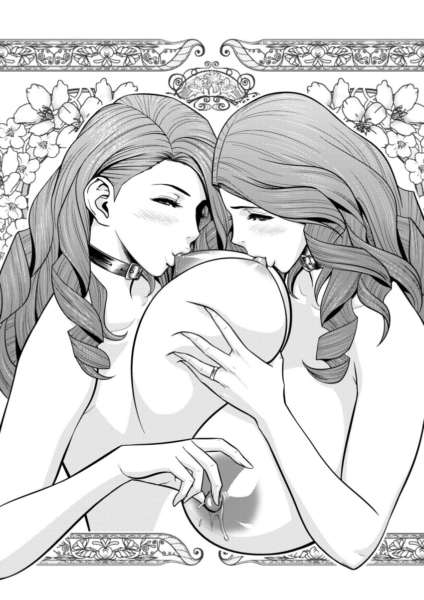 2girls 2milfs bdsm big_breasts black_and_white blush breast_sucking breasts choker collar covered_erect_nipples erect_nipples female female_focus female_only groping highres huge_breasts incest lactating lactating_nipples lactation large_breasts lesbian_sex long_hair milf mishima_yumi monochrome multiple_girls multiple_subs mutual_breast_sucking mutual_breastfeeding nipple_pinch nipple_tweak nipples ootake_nami original original_characters siblings sister_slaves sisters slave sucking sucking_nipples tatsunami_youtoku twin_milf twin_sisters twincest twins yuri