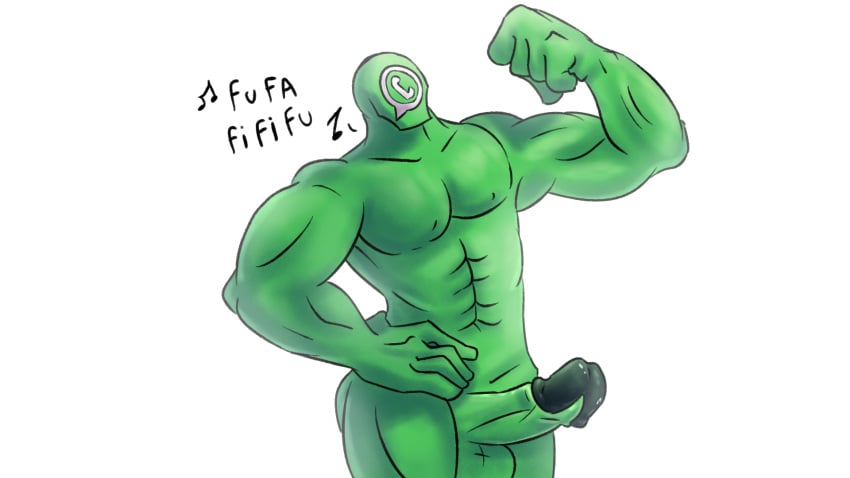 app buff chaka_chaka green_skin male male_only muscular penis whatsapp zap