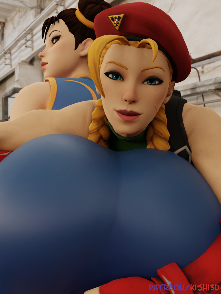 2girls 3d ass ass_grab ass_worship blonde_hair blue_pants cammy_white cammy_white_(fortnite) capcom chun-li chun-li_(fortnite) epic_games female_face_near_ass fortnite fortnite:_battle_royale head_on_ass huge_ass hugging_ass kishi presenting_ass presenting_hindquarters smiling spandex street_fighter yuri