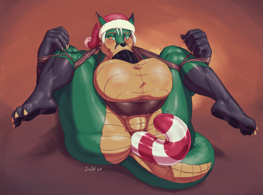 1boy anal anal_sex anal_training anthro arms_tied ass autodeepthroat autofellatio balls big_balls big_butt big_penis blush bound candy_cane candy_cane_dildo candy_cane_in_ass canid canine christmas christmas_clothing christmas_headwear clothing deep_throat dildo dildo_in_ass dildo_insertion dragon fox genitals gloves_(marking) hair hat headgear headwear holidays huge_balls hybrid jin_(jindragowolf) jindragowolf leg_markings legs_tied legs_up looking_at_viewer male mammal markings masturbation oral oral_masturbation oral_sex penetration penile penile_masturbation penis santa_hat scalie sex_toy sex_toy_in_ass sex_toy_insertion socks_(marking) solo white_hair