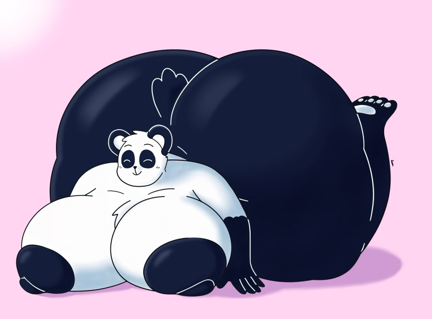 ass bear breasts dorahden female fur gigardrawz huge_ass huge_breasts lin_(gigardrawz) panda thick_thighs wide_hips