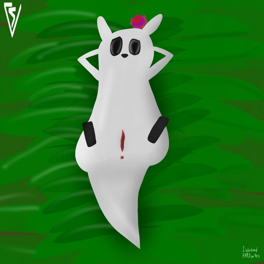 female feral genitals hi_res lineless pussy rain_world slugcat survivor_(rain_world) tagme