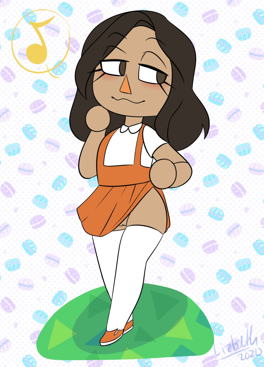 2020 animal_crossing artist_self-insert exposed_pussy lizielewddle lizielewddle_(character) nintendo no_panties only_player peonypetals pussy self_insert skirt_lift source_request thighs villager_(animal_crossing) vulva w_mouth