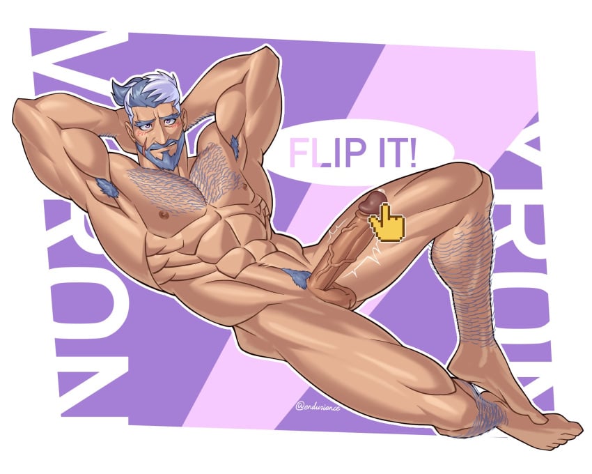 abs balls bara biceps big_balls big_penis enduriance erection male male_nipples male_only manly muscular_male nipples nude pecs penis vyron_(world_flipper) world_flipper