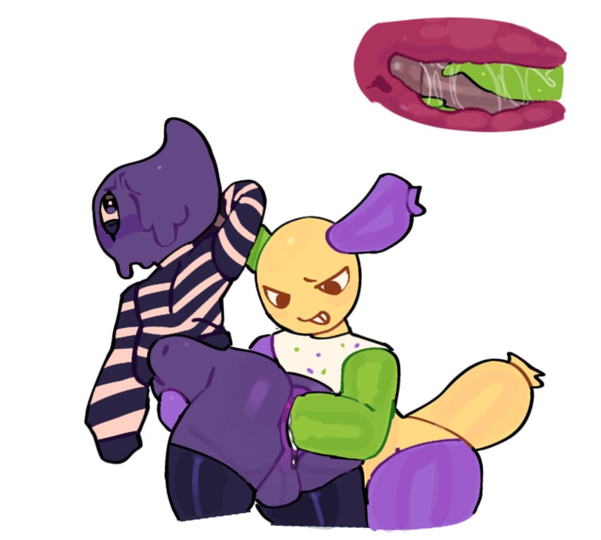 big_anus blot_(dandy's_world) dandy's_world fat_ass femboy fisting fisting_ass looey_(dandy's_world) socks