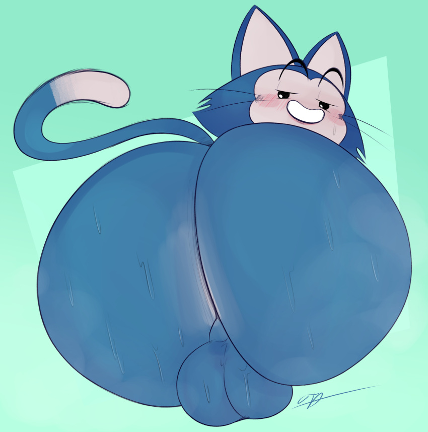 balls big_ass big_balls dragon_ball feline male male_focus male_only ota_(artist) puar smooth_fur sweat