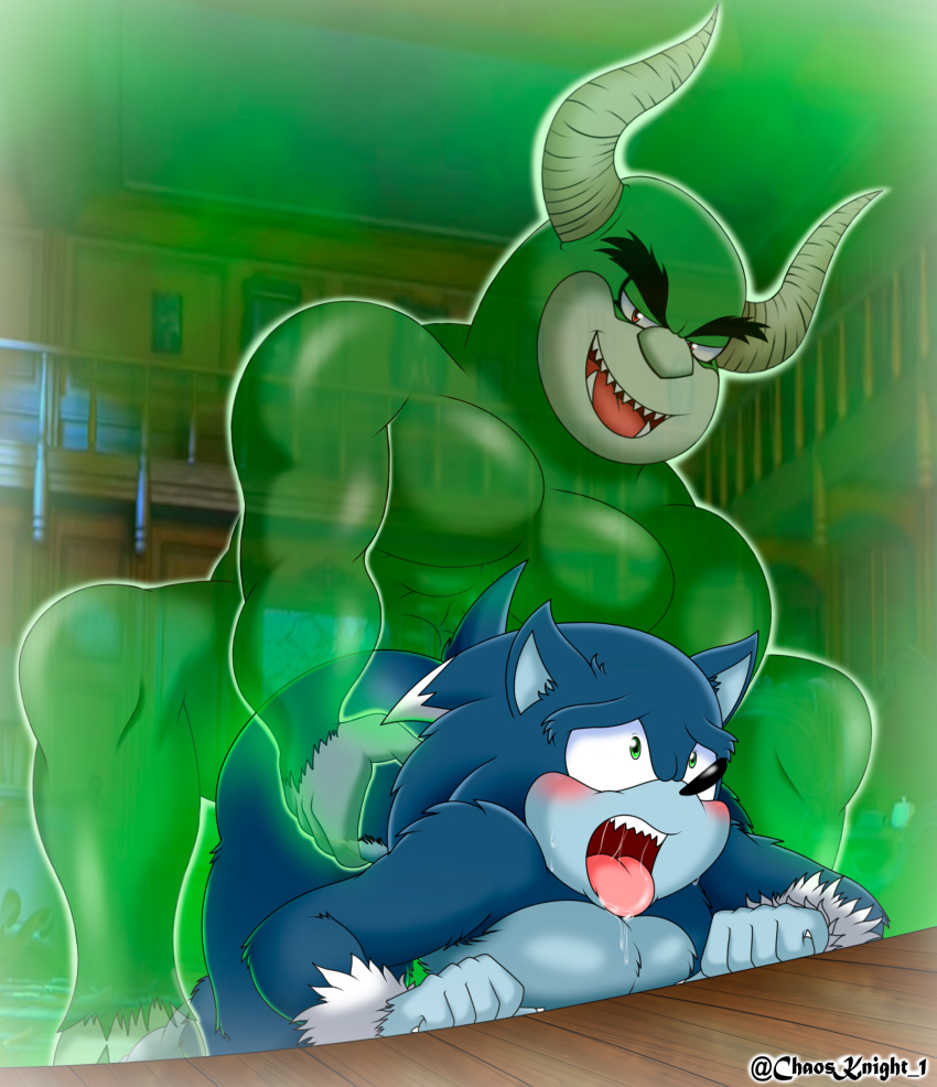 anal anal_sex animal_humanoid anthro anthro_penetrated big_butt blue_body blue_eyes blue_fur blush bodily_fluids chaosknight_1 different_angle duo eulipotyphlan eye_scar facial_scar forced fur ghost green_body green_eyes green_fur hi_res humanoid humanoid_on_anthro humanoid_penetrating humanoid_penetrating_anthro male male/male male_only male_penetrated male_penetrating male_penetrating_male mammal mammal_humanoid penetration rape red_eyes round_ass saliva saliva_on_tongue scar sega sonic_(series) sonic_the_hedgehog sonic_the_hedgehog_(series) sonic_the_werehog sonic_unleashed spirit werehog yaoi