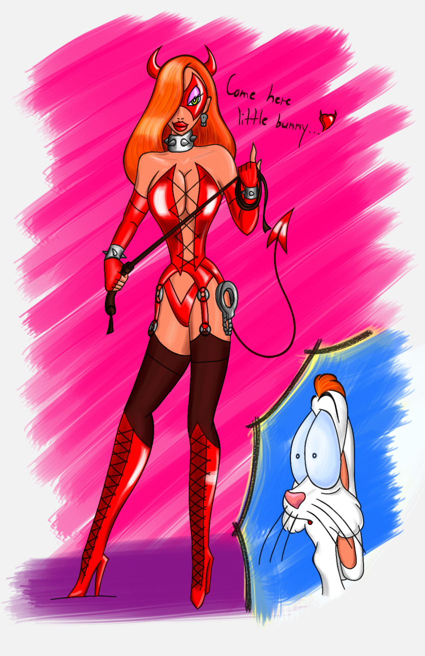 big_breasts canon_couple disney husband_and_wife jessica_rabbit long_legs married married_couple roger_rabbit tagme thin_waist who_framed_roger_rabbit wide_hips