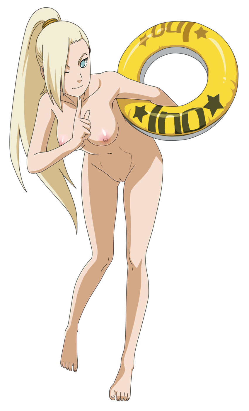 1girls artist_request barefoot bent_over big_breasts blonde_hair boruto:_naruto_next_generations breasts character_name completely_nude feet female floater hair_over_one_eye holding_penis ino_yamanaka leaning leaning_forward long_hair looking_at_viewer mature mature_female milf naruto naruto_(series) nude_filter one_eye_closed ponytail pussy solo solo_focus tied_hair very_long_hair wide_hips wink