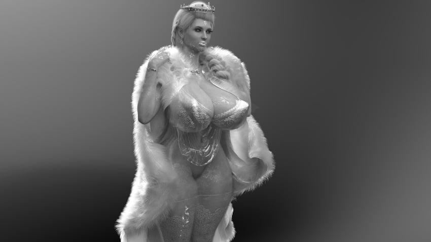 3d 4k bare_pussy black_and_white braided_ponytail crown desktop_wallpaper dress eromd fat_mons fur_clothing glowing_eyes gradient_background huge_breasts innie_pussy phoenix_marie porn_star presenting presenting_breasts queen seductive_eyes silver_bra silver_lipstick snowflake_bracelets snowflake_earrings snowflake_pendant thick_eyelashes thick_thighs translucent_clothing visible_pussy wallpaper