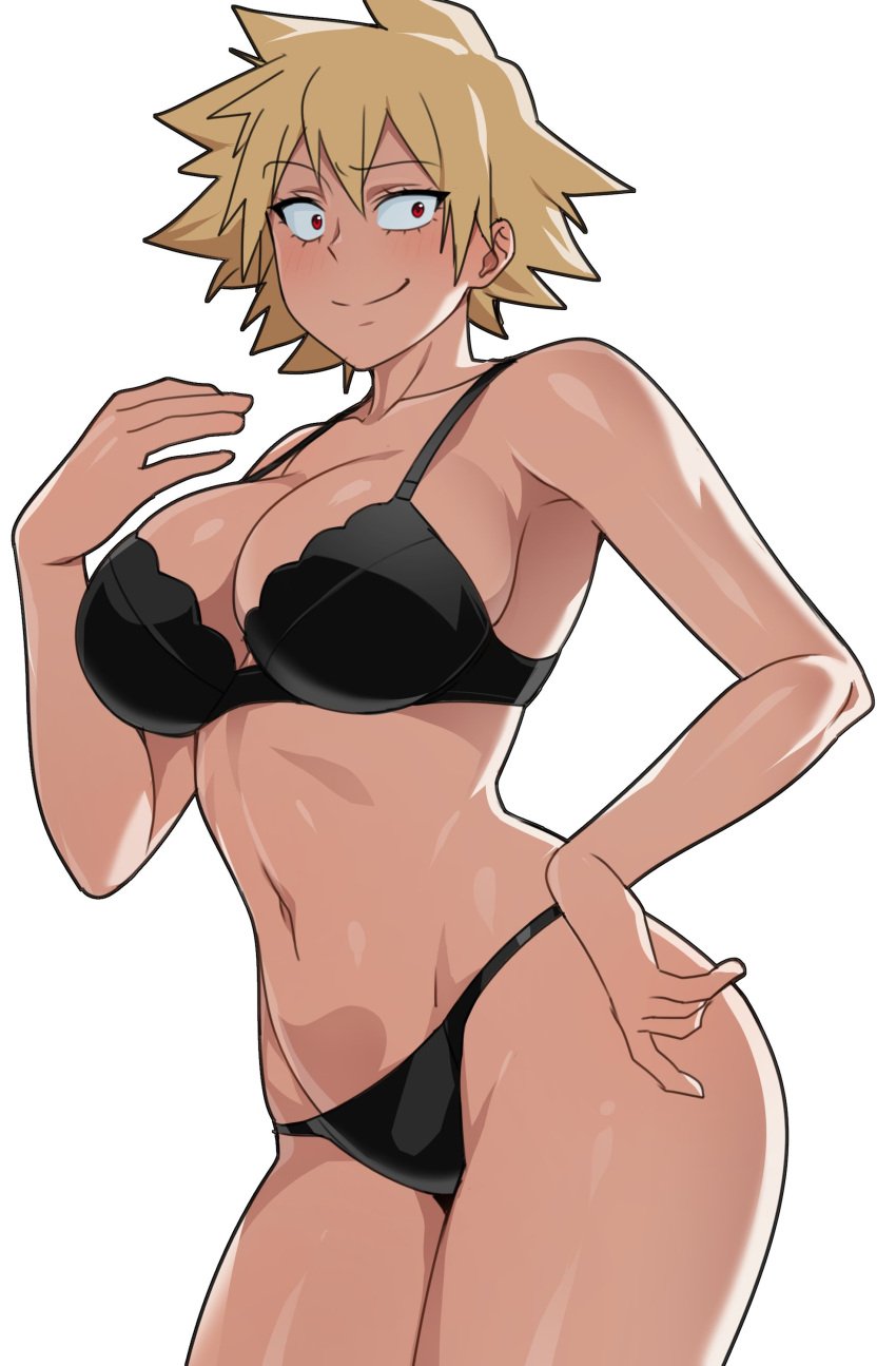 1milf ariel_lopez arilopez550 arisu big_breasts blonde_hair child_bearing_hips female female_focus female_only large_breasts mature_female milf mitsuki_bakugou mother my_hero_academia pale-skinned_female pale_skin short_hair solo_female voluptuous