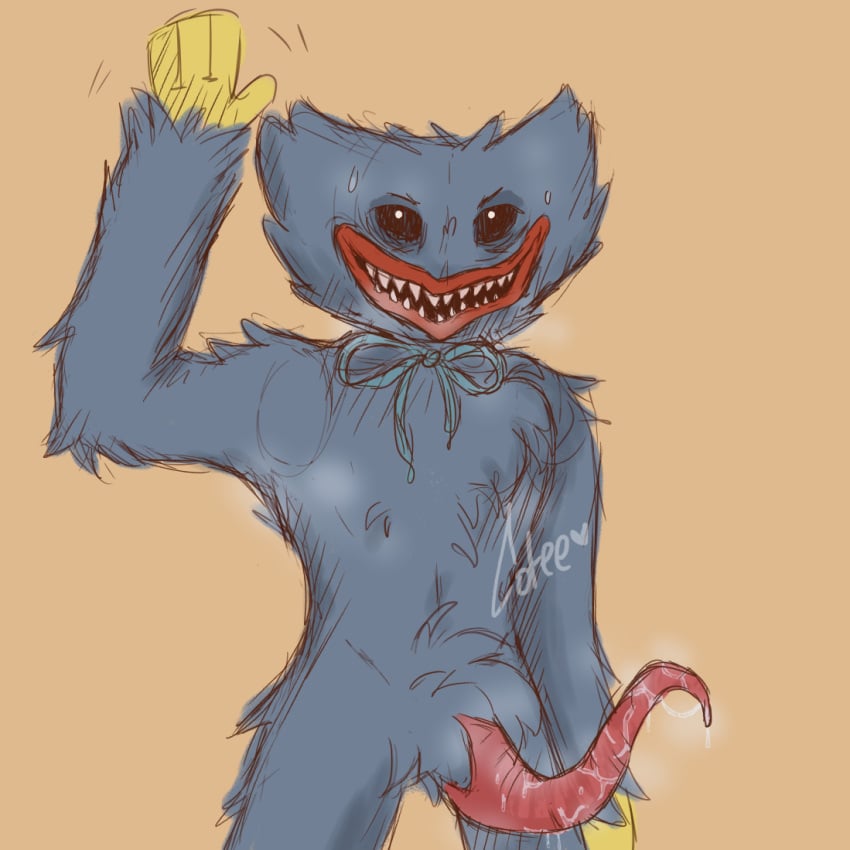 1boy 2021 creepy creepy_smile gay huggy_wuggy male male_focus male_only male_pov poppy_playtime smile smiling tagme tentacle tentacle_penis yaoi