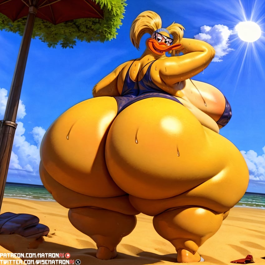 1girls 4k ai_generated ass bbw beach bikini breasts duck female highres huge_ass huge_breasts hyper hyper_ass massive_ass massive_breasts massive_thighs matronai_(artist) mighty_ducks obese overweight overweight_female patreon patreon_username pinup solo solo_female solo_focus ssbbw stable_diffusion swimsuit tanya_vanderflock thick thick_legs thick_thighs thighs twitter_username