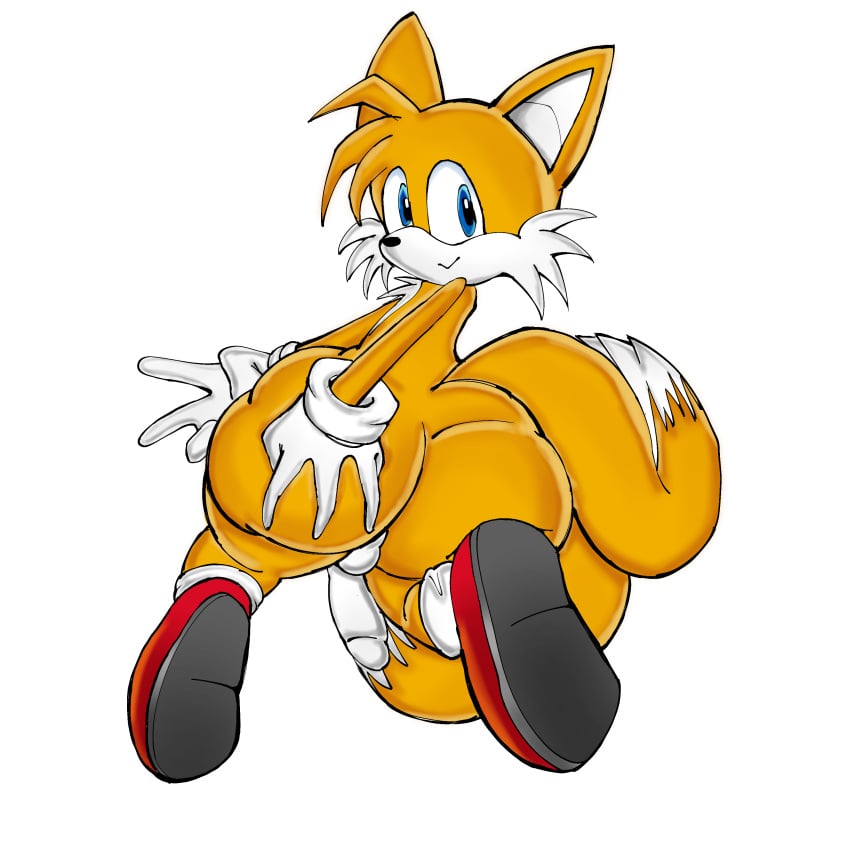 artstyle_imitation bubble_butt huge_ass huge_butt male_only massive_ass sonic_(series) sonic_adventure sonic_adventure_2 sonic_the_hedgehog_(series) tails uekawa_style