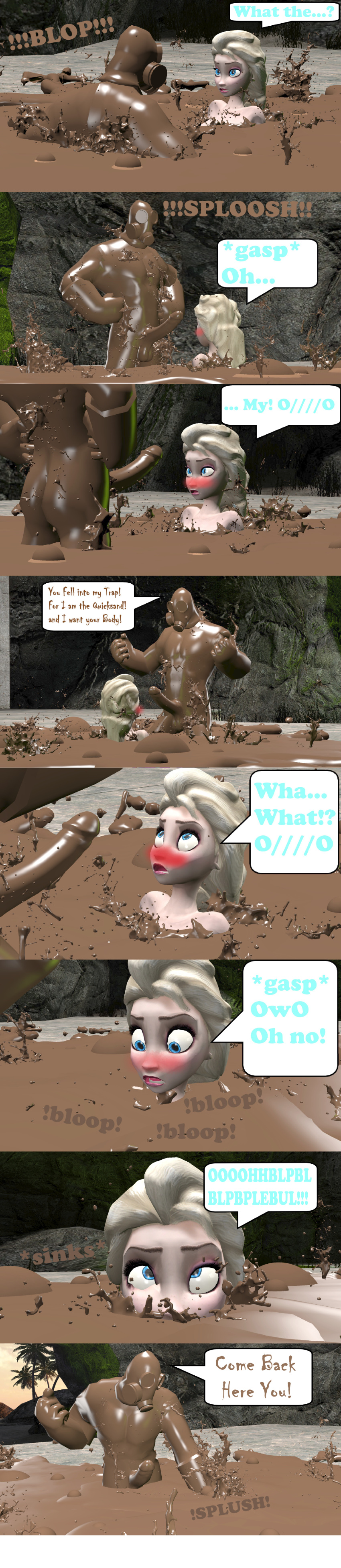 3d balls comic crossover disney elsa_(frozen) faceless_male female frozen_(film) garry's_mod medium_hair mud naked nude outdoors penis pyro pyro_(team_fortress_2) tagme team_fortress_2 testicles wolfthepredator