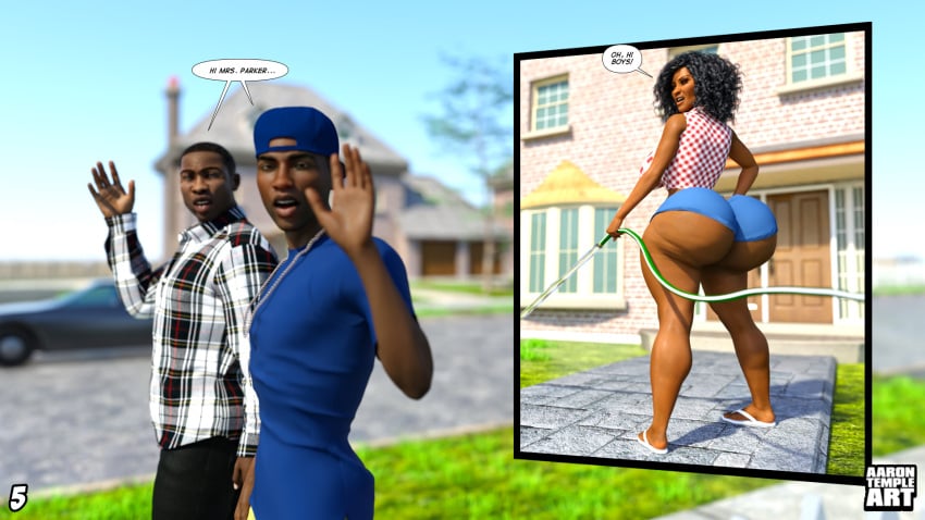 1girls 2boys 3d 3d_(artwork) aarontempleart african african_american african_female american ass big_ass big_breasts bottom_heavy breasts brown-skinned_female brown_body brown_skin bubble_ass bubble_butt bust busty chest cleavage curvaceous curvy curvy_figure dark-skinned_female dark_skin digital_media_(artwork) enormous_ass fat_ass female female_focus friday_(franchise) gigantic_ass glenda_johnson hair hips hourglass_figure huge_ass huge_breasts human hyper_ass large_ass large_breasts legs lips massive_ass mature mature_female mrs._parker round_ass round_butt slim_waist thick thick_ass thick_hips thick_legs thick_thighs thighs top_heavy voluptuous voluptuous_female waist wide_hips