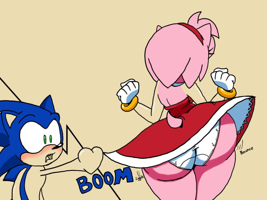 1boy 1girls aged_up amy_rose anthro ass_jiggle big_ass big_butt blue_body blue_spines bottom_heavy bouncing_ass bubble_ass bubble_butt dress drooling erinaceinae erinaceinae_humanoid fat_ass fat_butt female green_eyes heartbeat hedgehog hedgehog_humanoid huge_ass huge_butt large_ass large_butt male panties pink_body pink_spines roga14 seductive sega sideass sonic_(series) sonic_the_hedgehog sonic_the_hedgehog_(series) teasing thick_ass thick_thighs underass wide_hips