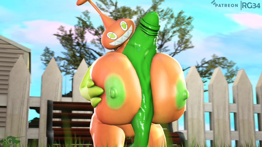 3d disembodied_penis female female_only female_rotom game_freak hyper hyper_breasts mow_rotom nintendo outdoors pokemon pokemon_(species) rgtdwtbr rotom sfm source_filmmaker