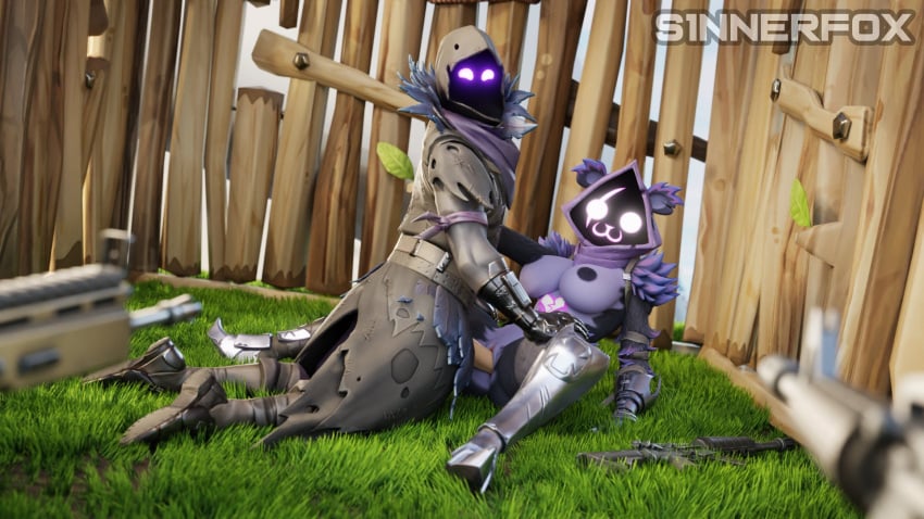 bear bear_ears big_breasts breasts caught caught_in_the_act clothed clothed_sex clothing exposed_breasts exposed_pussy fortnite furry gun gunpoint penis penis_in_pussy penis_out pussy raven_(fortnite) raven_team_leader ripped_clothes ripped_clothing s1nnerfox sinnerfox suprised suprised_look tagme vaginal_penetration