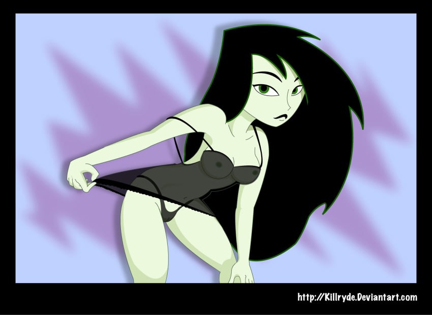 disney female female_only human killryde kim_possible nipples pointy_chin shego solo straight_hair tagme