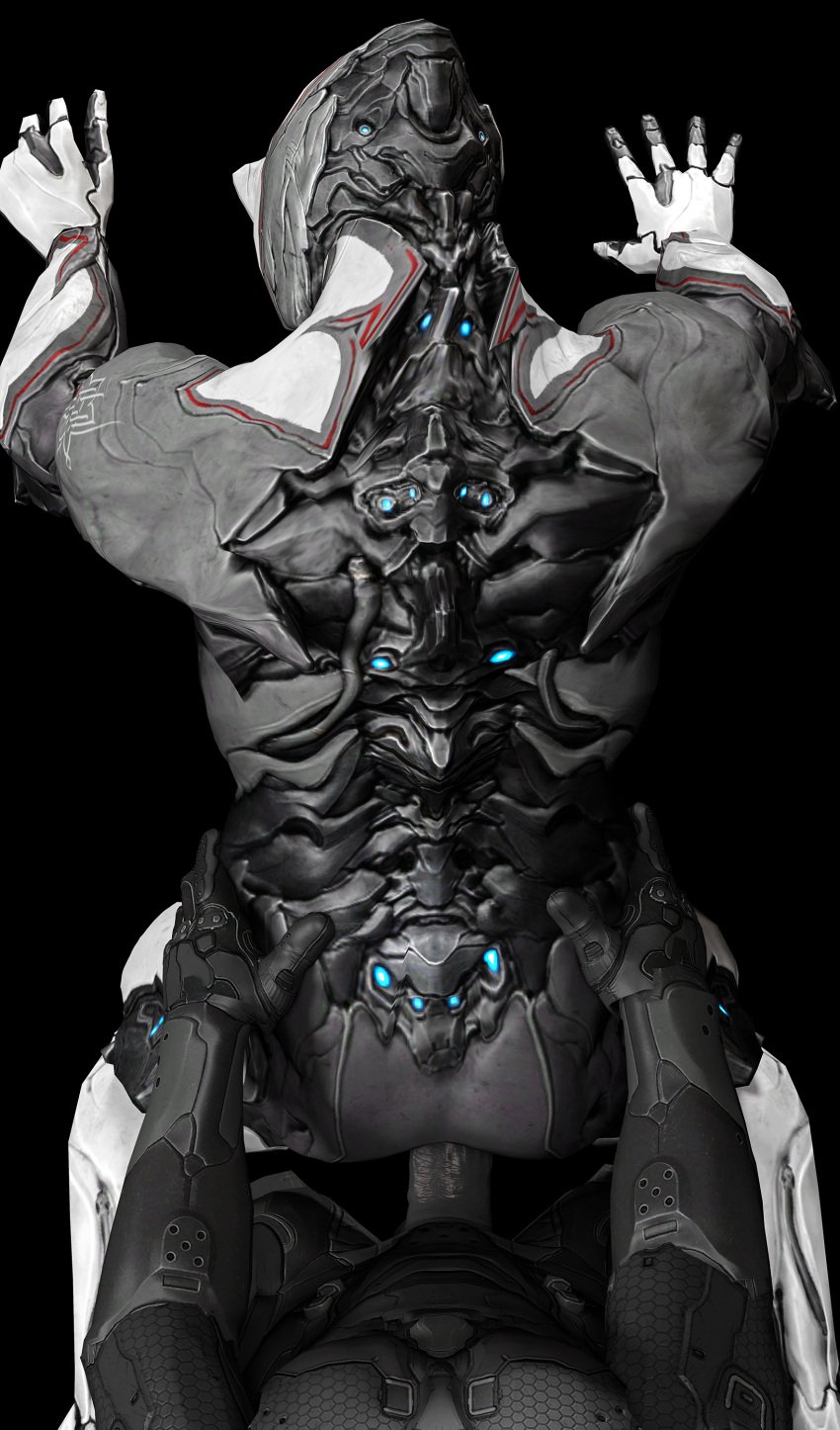 anal anal_sex anal_sex ass back_view doggy_style excalibur_(warframe) gay mechanical twitter walla_render warframe