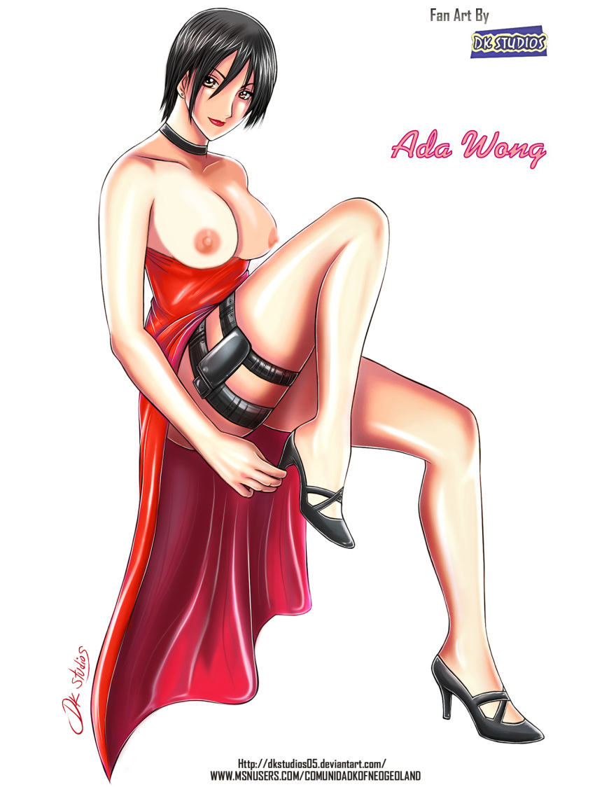 1girls ada_wong ada_wong_(caroline_ribeiro) asian capcom dk_studios female female_only pointy_chin resident_evil resident_evil_4 solo tagme