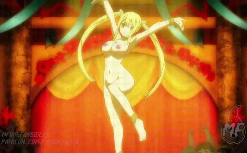 1girls animated animated_gif armwear artist_request ass big_ass blonde_hair bracelet breasts completely_nude curvy dancing detailed_background edit fairy_tail female female_focus front_view full_body gif hi_res hips hourglass_figure legwear light-skinned_female light_skin long_hair lucy_heartfilia narrow_shoulders nipples nude nude_female nude_filter posing pussy screencap smiling thick_thighs thighs thin_waist twintails watermark wide_hips