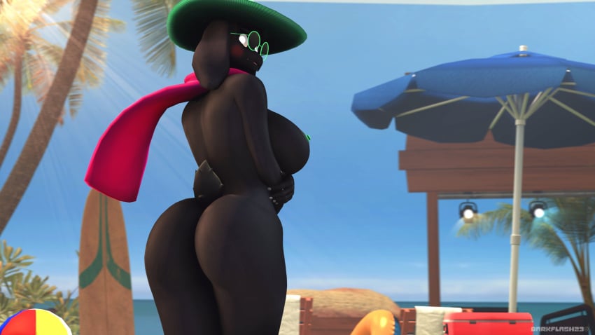 16:9 1girls 2021 3d_(artwork) anthro anthro_female anthro_only areola artist_name ass ball beach beach_ball big_areola big_breasts big_butt bikini black_body black_fur blush bovid breasts caprine clothing curvy_figure darkflash23 deltarune detailed_background digital_media_(artwork) eyewear female female_only fingers fur furry furry_female furry_only glasses goat grey_sclera hat headgear headwear hi_res hourglass_figure humanoid humanoid_female humanoid_only inflatable looking_back mammal mammal_humanoid mtf_crossgender nipple_outline nipples nude outside ralsei ralsei_with_black_fur rule_63 scarf sea seaside side-tie_bikini solo standing swimwear thick_thighs undertale_(series) video_games voluptuous water white_eyes wide_hips widescreen